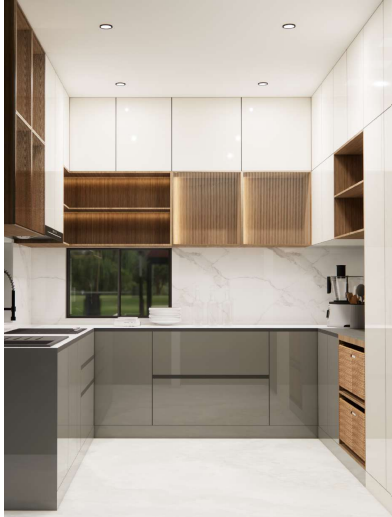 Tall Unit Pantry Kitchen — Kitchen interior in Bachupally, Hyderabad
