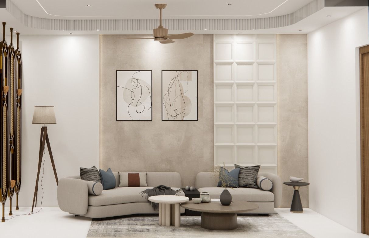 Minimal Lounge Retreat — Residential interior in Kondapur, Hyderabad