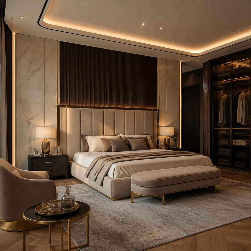 Serene Master Suite — Bedroom interior in Banjara Hills, Hyderabad