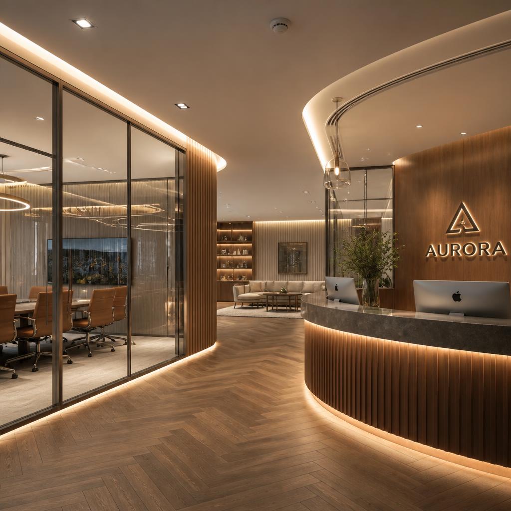 Aurora Corporate Office — Office interior in HITEC City, Hyderabad